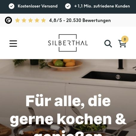 Gesundes Essen schön und gut aber worin wird es zubereitet? In einer überragenden Edelstahlpfanne, die gefühlt ein ganzes Leben lang hält und wo kochen einfach Spaß macht!